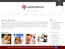 Tablet Screenshot of hexenmagie.com
